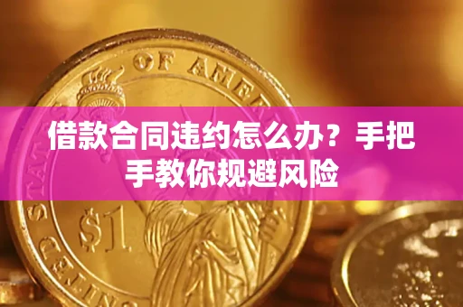 济南借款合同违约怎么办？手把手教你规避风险