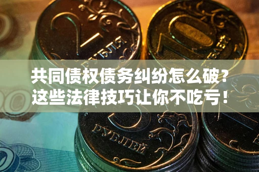 济南共同债权债务纠纷怎么破？这些法律技巧让你不吃亏！