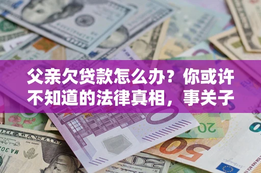 济南父亲欠贷款怎么办？你或许不知道的法律真相，事关子女未来