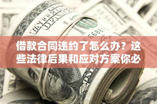 济南借款合同违约了怎么办？这些法律后果和应对方案你必须知道