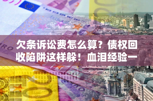 济南欠条诉讼费怎么算？债权回收陷阱这样躲！血泪经验一次讲透