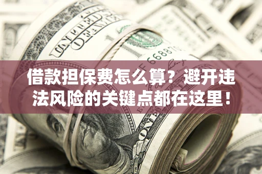 济南借款担保费怎么算？避开违法风险的关键点都在这里！