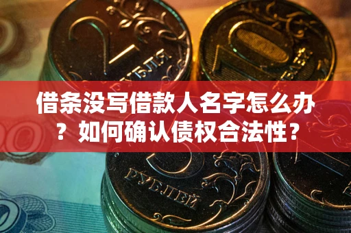 济南借条没写借款人名字怎么办？如何确认债权合法性？